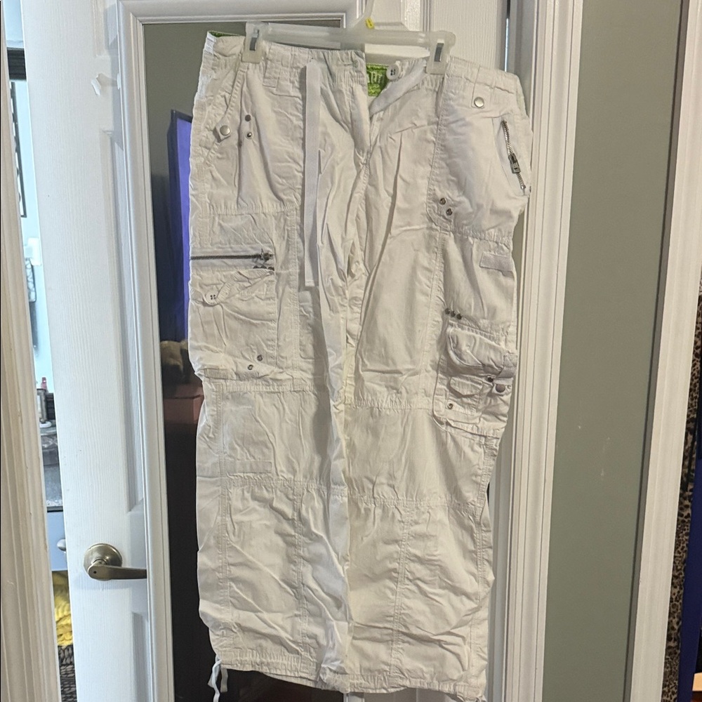 White Cargo Pants